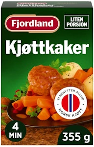 Fjordland Kjøttkaker med Gulrøtter og Poteter Liten porsjon