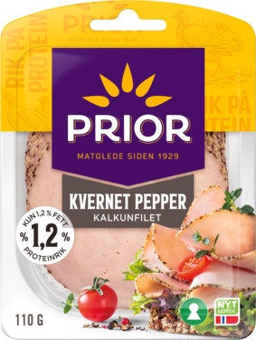 Bilde: © Prior / Oda Prior Kalkunfilet Grovkvernet Pepper Skivet