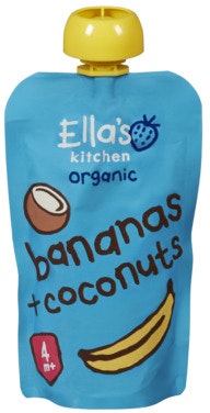 Bilde: © Ella's Kitchen / Oda Ella's Kitchen Banan + Kokos Fra 4 mnd, Økologisk