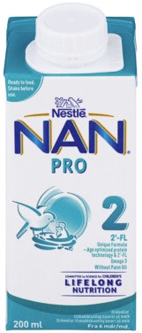 Bilde: © Nestlé / Oda Nestlé NAN Pro 2 Fra 6mnd Drikkeklar