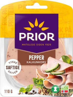 Bilde: © Prior / Oda Prior Kalkunkorv Pepper Skivet