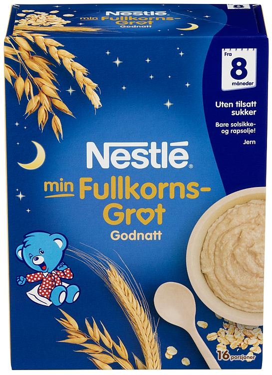 Nestlé Min Fullkornsgrøt Godnatt Fra 8 mnd