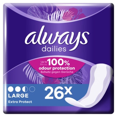 Bilde: © Always / Oda Always Truseinnlegg Liner Large