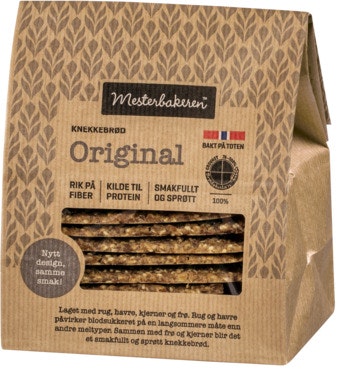 Bilde: © Mesterbakeren / Oda Mesterbakeren Knekkebrød Original 12stk