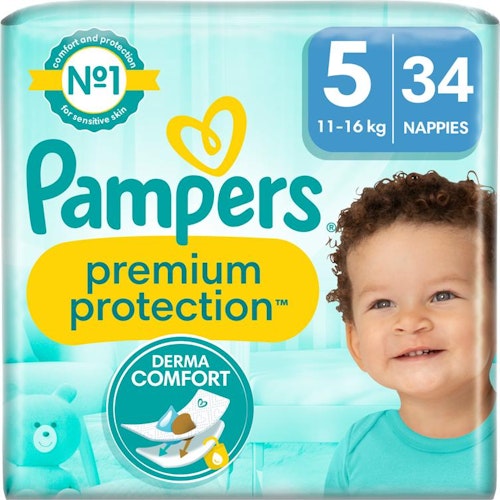 Pampers Bleie Premium Protection Str. 5, 11-16kg