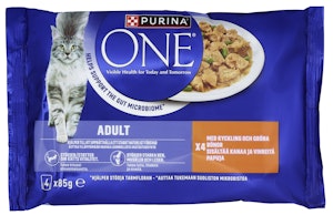 Purina ONE Adult Med kylling, 4x85g