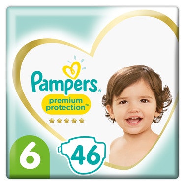 Bilde: © Pampers / Oda Pampers Bleie Premium Protection S6 13-18kg, 46 stk