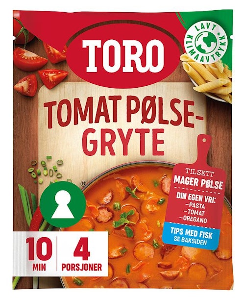 Toro Tomat Pølsegryte