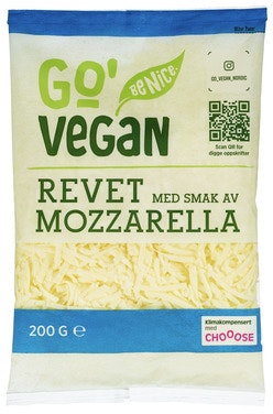 Bilde: © Go Vegan / Oda Go Vegan Go'vegan Revet Mozzarella 200 g
