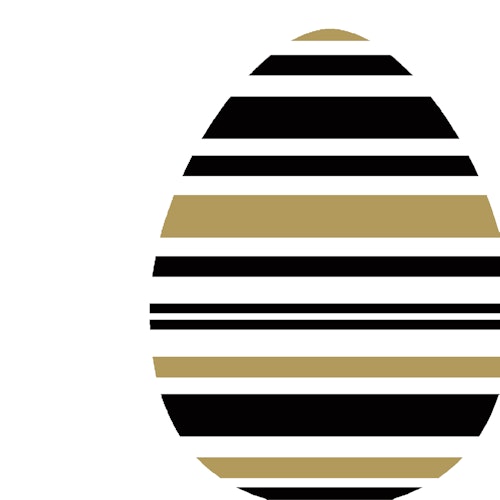 Duni Påskeservietter Modern Egg, Kantskåret 3 lag, 33x33 cm
