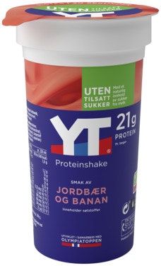 Bilde: © Tine / Oda Tine YT Proteinshake Jordbær & Banan