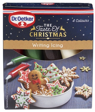 Bilde: © Dr. Oetker / Oda Dr. Oetker Christmas Writing Icing 4 stk
