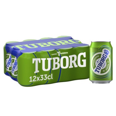 Bilde: © Tuborg / Oda Tuborg Tuborg Grøn 12 x 0,33l