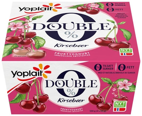Yoplait Yoplait 00% Kirsebær, 4x125g