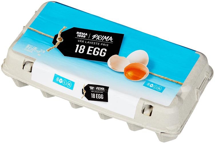 Egg Str S/M, Vår Laveste Pris, 18 stk
