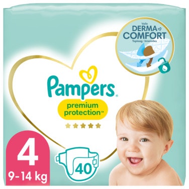 Bilde: © Pampers / Oda Pampers Bleie Premium Protection Str. 4, 9-14kg