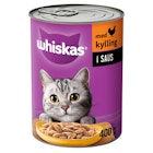 Whiskas Can Våtfôr til Katter med Kylling i Saus