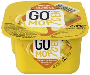 Bilde: © Tine / Oda Tine Go' Morgen Mango- og banan med fruktmüsli