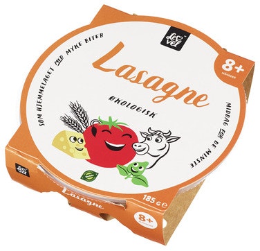 Bilde: © Lev Vel / Oda Lev Vel Lasagne 8 mnd økologisk, 185 g
