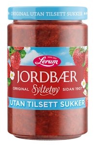 Lerum Jordbærsyltetøy Original Uten Tilsatt Sukker