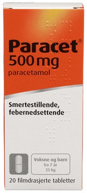 Bilde: © Weifa / Oda Weifa Paracet Avlang Drasjert 500mg