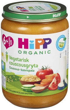 Hipp Vegetarisk Couscousgryte Fra 6 mnd, Økologisk