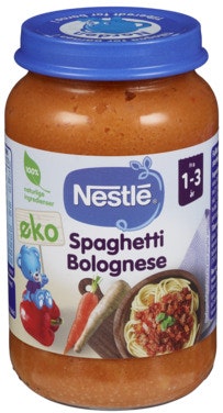 Bilde: © Nestlé / Oda Nestlé Spaghetti Bolognese Fra 1-3 år, Økologisk
