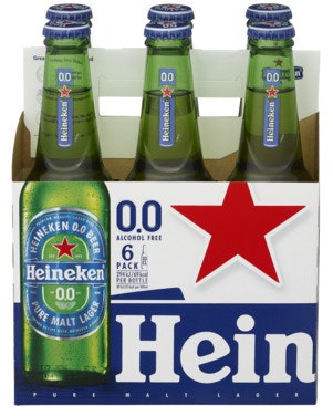 Heineken 0.0% Alkoholfri, 6 x 0,33l