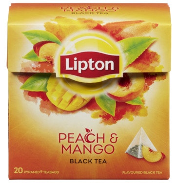 Lipton Peach Mango Tea Pyramide 20 poser, 20 stk