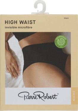 High Waist Invisible-truse i mikrofiber Sort, str. S, 1 stk