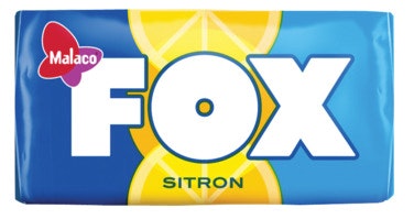 Bilde: © Cloetta / Oda Cloetta Malaco Fox Sitronkaramell 2 biter