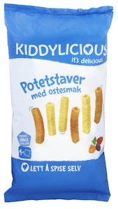 Kiddylicious Potetstaver med ostesmak 4 pk