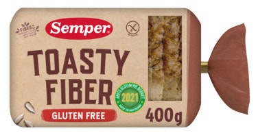 Bilde: © Semper / Oda Semper Brød Toasty Fiber Glutenfri