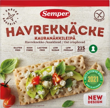 Bilde: © Semper / Oda Semper Havreknekkebrød Glutenfri