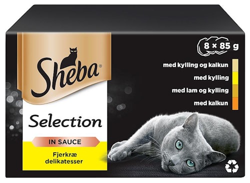 Sheba Sheba Selection Våt Kattemat med And, Kylling, Fjærfe og Kalkun