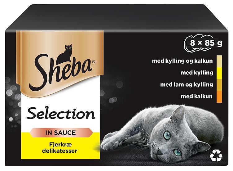 Sheba Selection Våt Kattemat med And, Kylling, Fjærfe og Kalkun