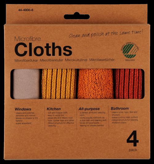 Bilde: © Clas Ohlson / Oda Clas Ohlson Mikrofiberkluter i gul- / rustfarger