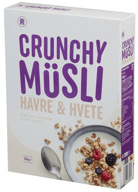 Bilde: © REMA 1000 / Oda REMA 1000 Crunchy Müsli Havre & Hvete
