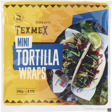Bilde: © REMA 1000 / Oda REMA 1000 Tortilla Hvete Mini 8stk, 15cm