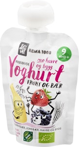 REMA 1000 Lev Vel Yoghurt med Frukt Bær Fra 9 mnd
