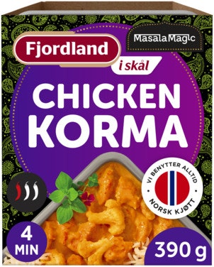 Bilde: © Fjordland / Oda Fjordland Masalamagic Chicken Korma Med krydret basmatiris