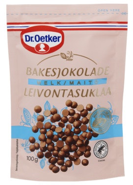 Bilde: © Dr. Oetker / Oda Dr. Oetker Bakesjokolade Lys