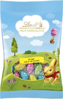 Bilde: © Lindt / Oda Lindt Miniegg Melkesjokolade