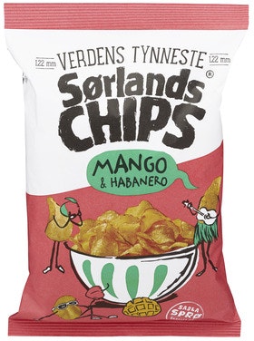 Sørlandschips Verdens Tynneste Mango & Habanero