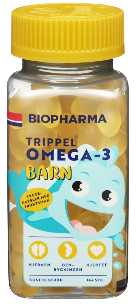 Trippel Omega-3 Barn 144 stk