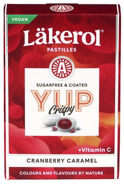 Bilde: © Läkerol / Oda Läkerol Yup Crispy Cranberry 40 g