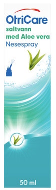 Bilde: © Otrivin / Oda Otrivin Otricare Aloe Vera Saltvannsspray Fra 2 år