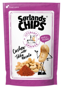 Bilde: © Sørlandschips / Oda Sørlandschips Cashew Tikka Masala