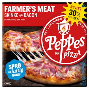 Peppes Pizza Farmer's Meat Skinke & bacon