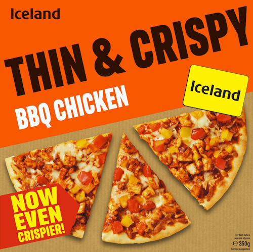 Iceland Thin & Crispy BBQ Chicken 350 g